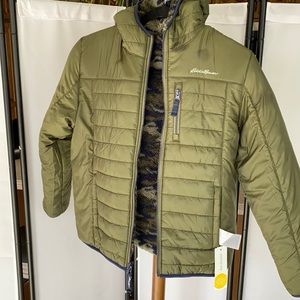NWT Boys Eddie Bauer Reversible Sherpa Jacket